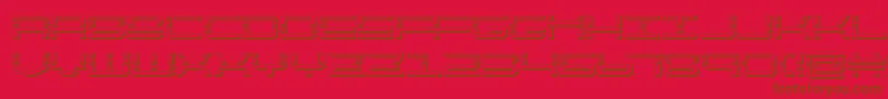 quickquick3d Font – Brown Fonts on Red Background