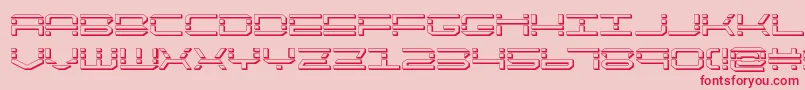 quickquick3d Font – Red Fonts on Pink Background