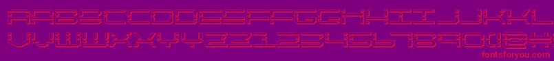 quickquick3d Font – Red Fonts on Purple Background