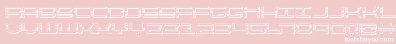 quickquick3d Font – White Fonts on Pink Background