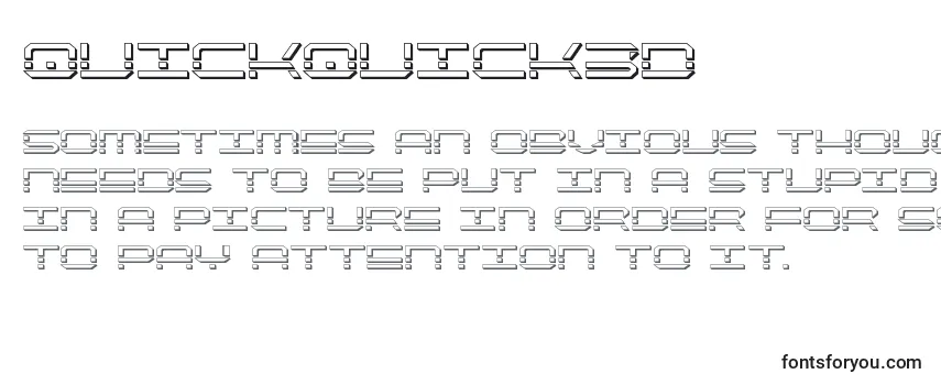 Шрифт Quickquick3d (137916)