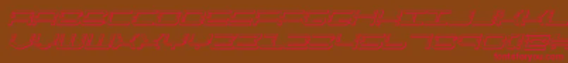 quickquick3dital Font – Red Fonts on Brown Background