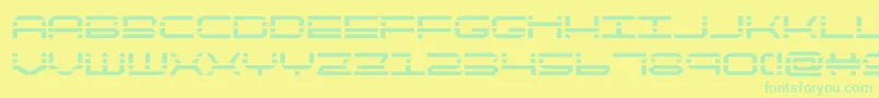 フォントquickquickbold – 黄色い背景に緑の文字