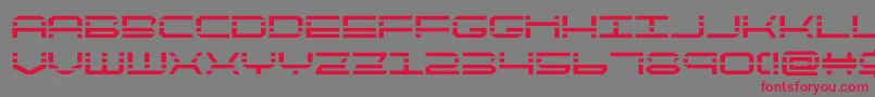 Fonte quickquickbold – fontes vermelhas em um fundo cinza