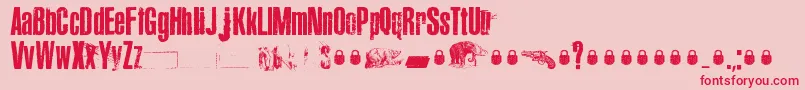 Canard Font – Red Fonts on Pink Background