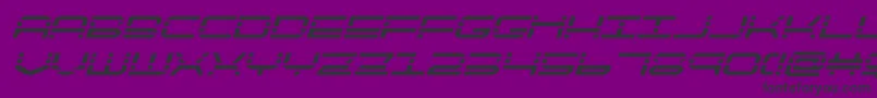 quickquickboldital Font – Black Fonts on Purple Background