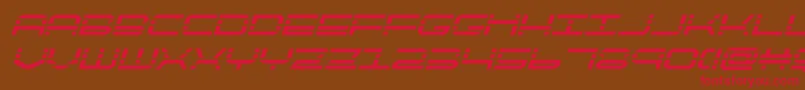 quickquickboldital Font – Red Fonts on Brown Background