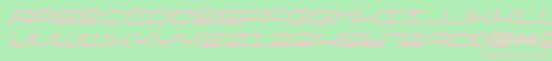 quickquickboldital Font – Pink Fonts on Green Background