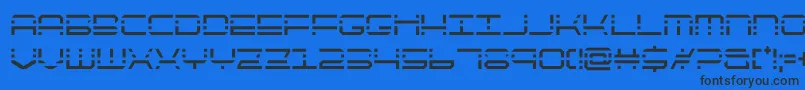 Шрифт quickquickcond – чёрные шрифты на синем фоне