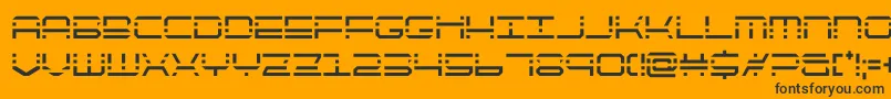 Шрифт quickquickcond – чёрные шрифты на оранжевом фоне