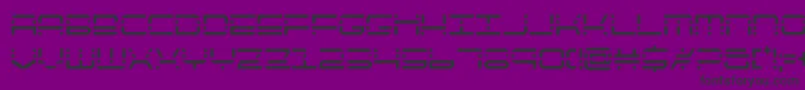 quickquickcond Font – Black Fonts on Purple Background