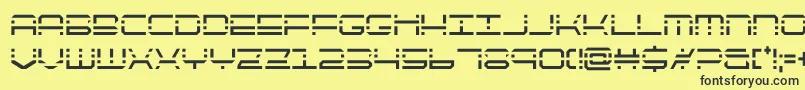 Шрифт quickquickcond – чёрные шрифты на жёлтом фоне
