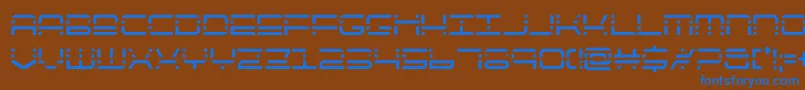 Шрифт quickquickcond – синие шрифты на коричневом фоне