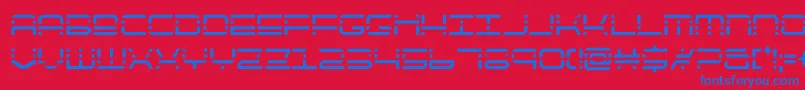 Шрифт quickquickcond – синие шрифты на красном фоне