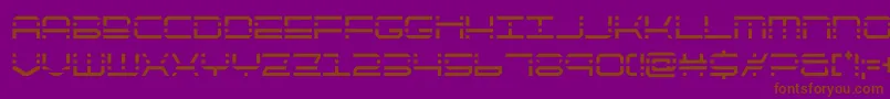 quickquickcond-fontti – ruskeat fontit violetilla taustalla