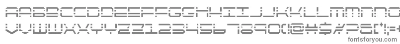 quickquickcond-fontti – harmaat kirjasimet valkoisella taustalla