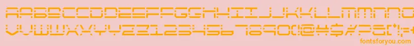 quickquickcond Font – Orange Fonts on Pink Background