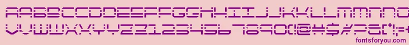 quickquickcond-Schriftart – Violette Schriften auf rosa Hintergrund