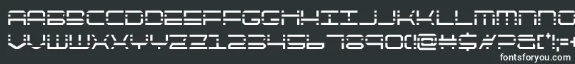 Шрифт quickquickcond – белые шрифты на чёрном фоне