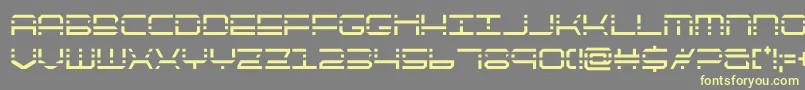 Шрифт quickquickcond – жёлтые шрифты на сером фоне