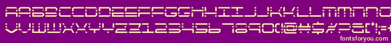 Шрифт quickquickcond – жёлтые шрифты на фиолетовом фоне