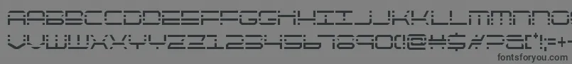 フォントquickquickcond – 黒い文字の灰色の背景