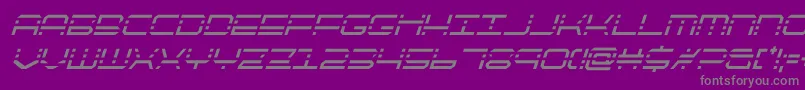 フォントquickquickcondital – 紫の背景に灰色の文字