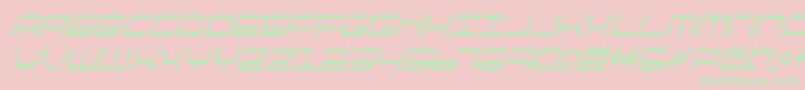 quickquickcondital-Schriftart – Grüne Schriften auf rosa Hintergrund
