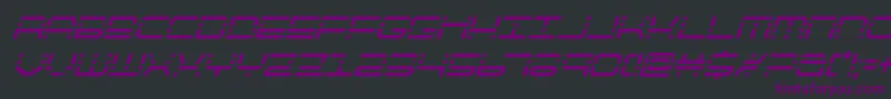 quickquickcondital-fontti – violetit fontit mustalla taustalla