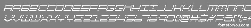 フォントquickquickcondital – 灰色の背景に白い文字