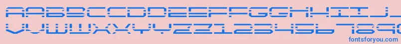 quickquickexpand Font – Blue Fonts on Pink Background