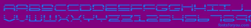 quickquickexpand Font – Blue Fonts on Purple Background