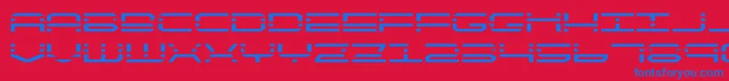quickquickexpand Font – Blue Fonts on Red Background