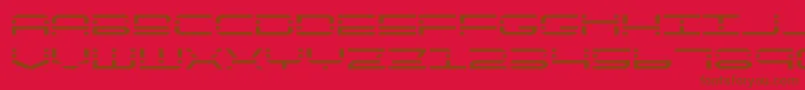 quickquickexpand Font – Brown Fonts on Red Background