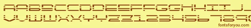 quickquickexpand Font – Brown Fonts on Yellow Background