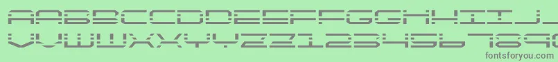quickquickexpand Font – Gray Fonts on Green Background