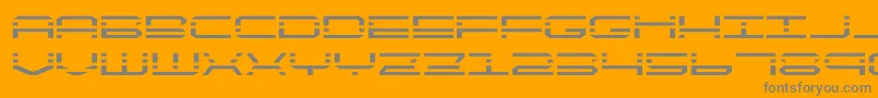 quickquickexpand Font – Gray Fonts on Orange Background