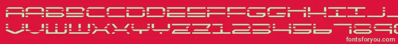 quickquickexpand Font – Green Fonts on Red Background