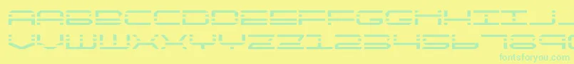 quickquickexpand Font – Green Fonts on Yellow Background
