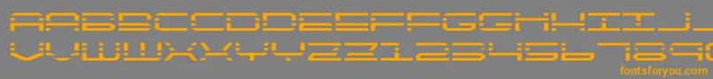 quickquickexpand Font – Orange Fonts on Gray Background