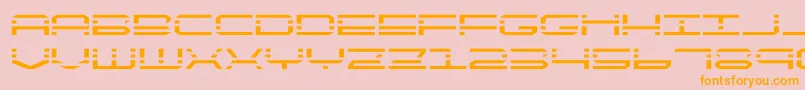 quickquickexpand Font – Orange Fonts on Pink Background