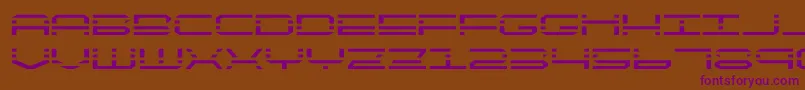 quickquickexpand Font – Purple Fonts on Brown Background