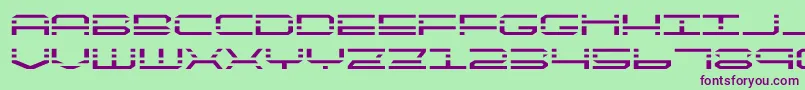 quickquickexpand Font – Purple Fonts on Green Background
