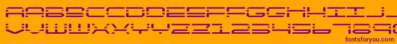 quickquickexpand Font – Purple Fonts on Orange Background