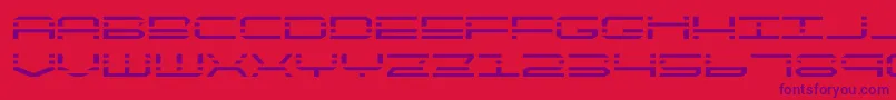 フォントquickquickexpand – 赤い背景に紫のフォント