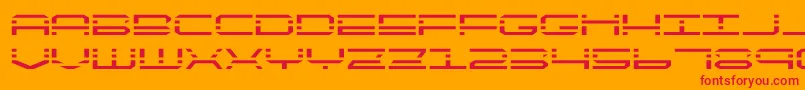 quickquickexpand Font – Red Fonts on Orange Background