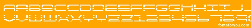 quickquickexpand Font – White Fonts on Orange Background