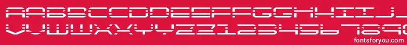 quickquickexpand Font – White Fonts on Red Background