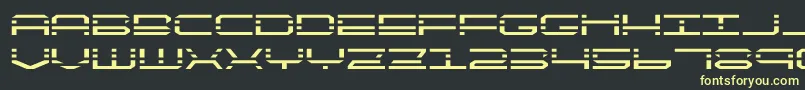 quickquickexpand Font – Yellow Fonts on Black Background