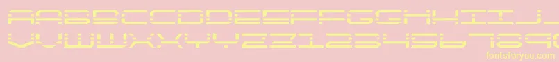 quickquickexpand Font – Yellow Fonts on Pink Background
